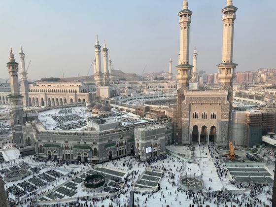 Aerial view of Masjid al-Haram